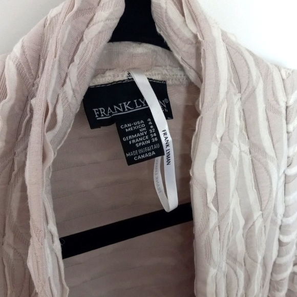 🇨🇦 Size 4 small Frank lyman design blazer vest jacket - Picture 2 of 5